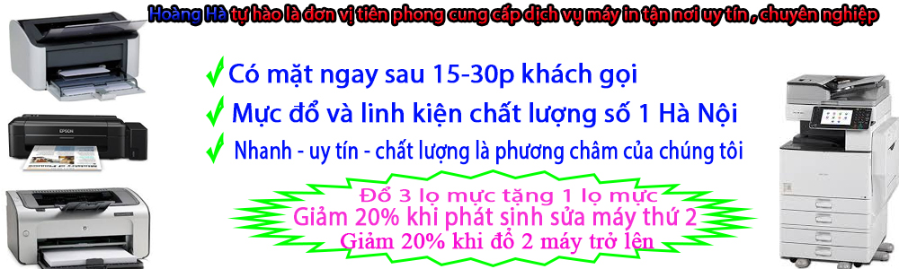 Sửa Máy Tính Laptop – Đổ Mực – Sửa Chữa Máy In Hoàng Hà